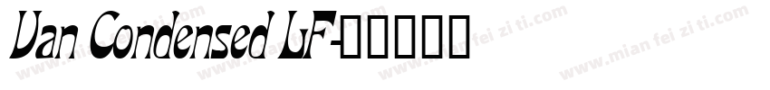 Van Condensed LF字体转换